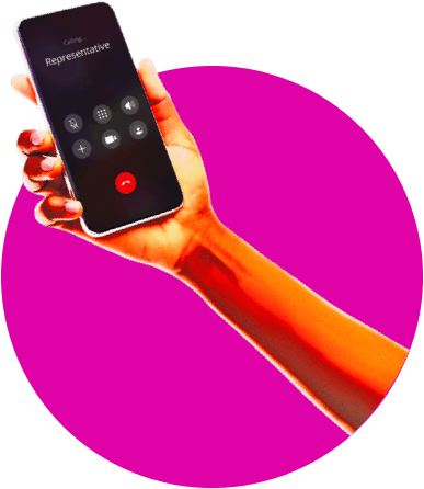 Woman talking on phone illustration