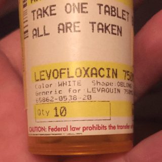 Levaquin prescription bottle