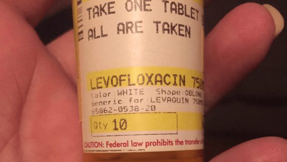 Levaquin prescription bottle