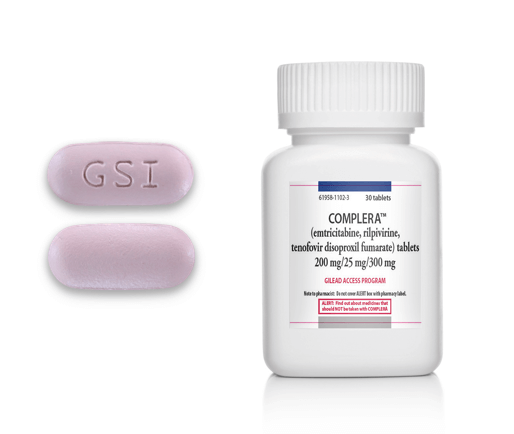 Complera tablet and bottle