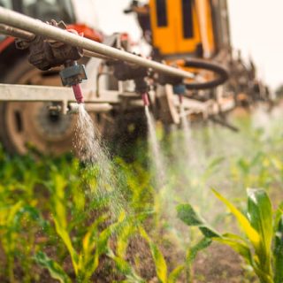 Crop Sprayer spraying pesticides