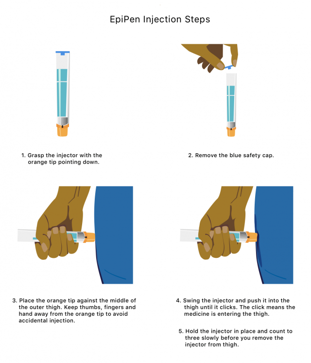 Epipen Instructions Infographic