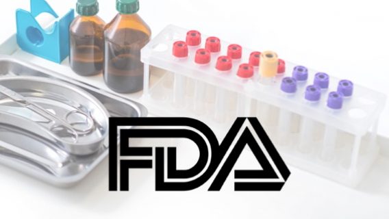 FDA sign with medical equipment