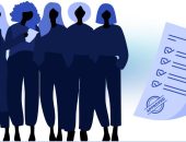 Silhouettes of women standing in a line with an FDA checklist.