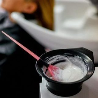 Hair dye application