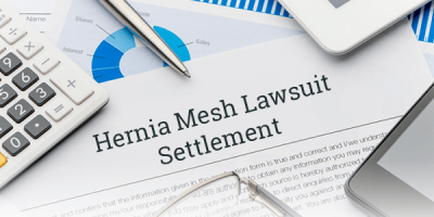 Hernia mesh lawsuit settlement paperwork