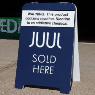 Juul sidewalk sign