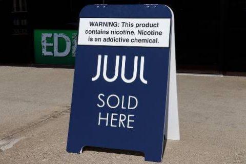 Juul sidewalk sign