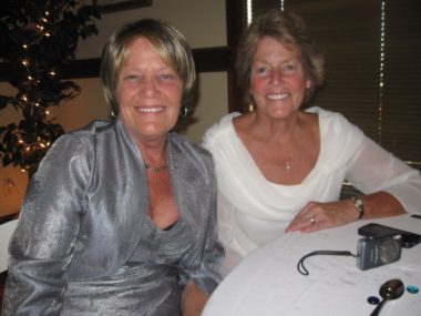 Kathy Spreadbury with sister Sue