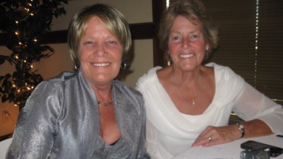 Kathy Spreadbury with sister Sue
