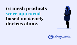 61 mesh products were approved based on 2 early devices alone.