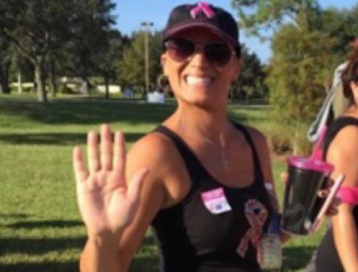 Michele Lynn at a breast cancer awareness walk