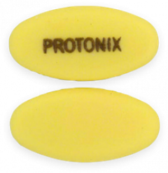 Yellow Protonix pill