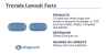 Infographic of truvada lawsuit facts: products, defendant, and injuries in lawsuits