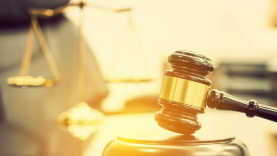 gavel and scales of justice