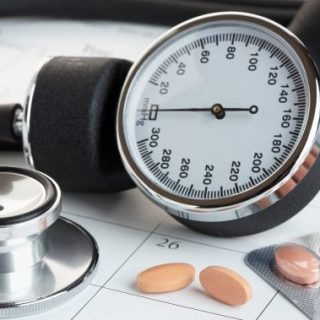 Blood pressure meter and pills