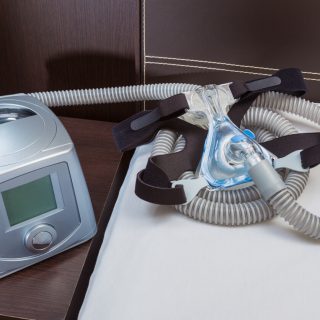Cpap machine on bedside