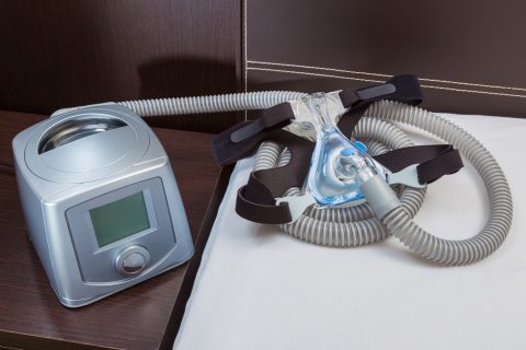 Cpap machine on bedside