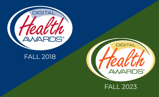 Digital Health Awards 2018 and 2023 winner