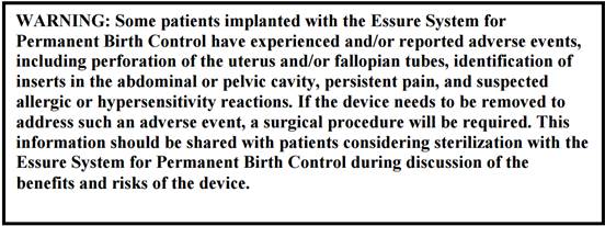 essure black box warning