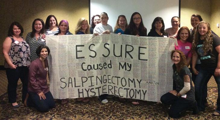 Group of women protesting Essure