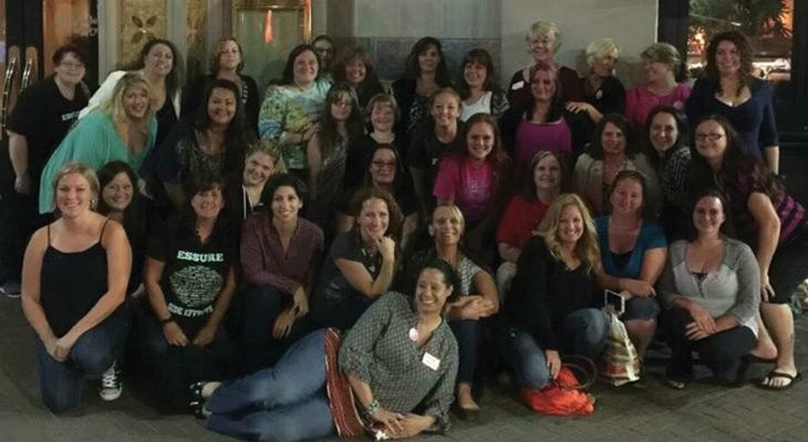 Large group of women