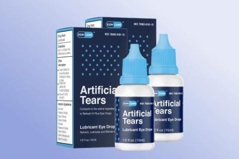 EzriCare Artificial Tears bottle and package