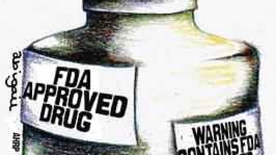 cartoon mocking FDA warnings