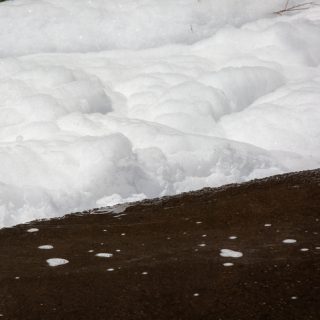 Toxic PFOS Chemical Fire Foam Floating Down the Street, PFAS Firefighting Chemicals