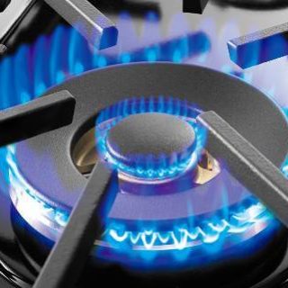 Gas stove flame
