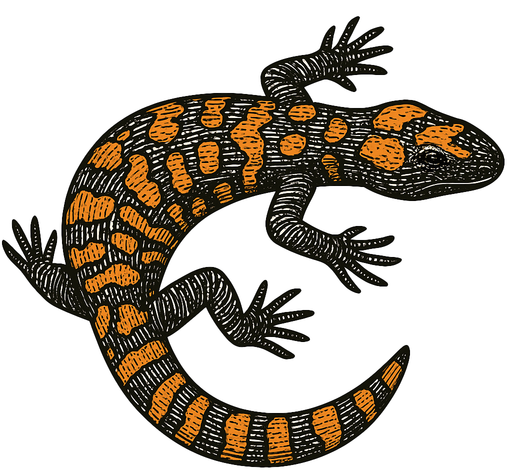 Illustrated Gila Monster