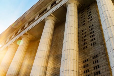 Columns of a court house