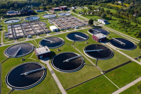Water treatment plant where NDMA can be found