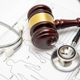 Gavel and stethoscope