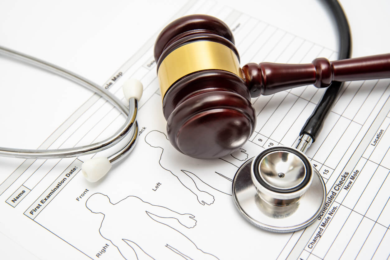 Gavel and stethoscope