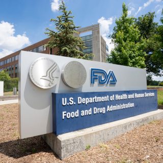 FDA logo outside of a building.