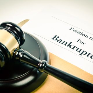petition for bankruptcy and gavel