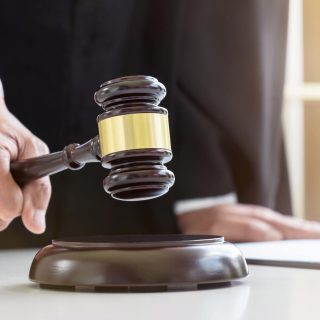 Judge Striking Gavel