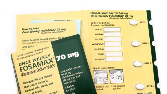 Fosamax pill package by Merck