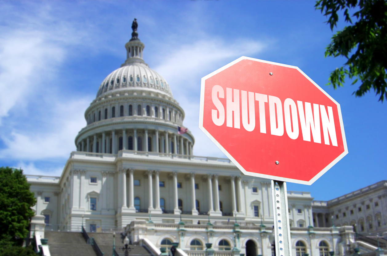 government shutdown US capital building