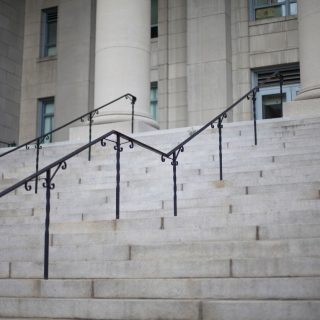 Stairs leading to court house