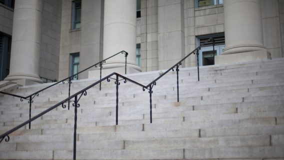 Stairs leading to court house