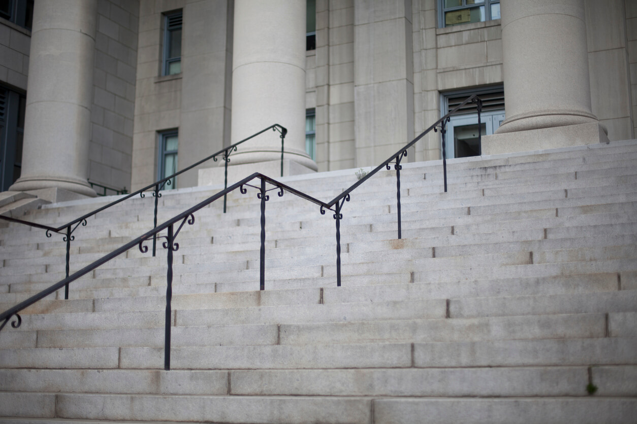 Stairs leading to court house
