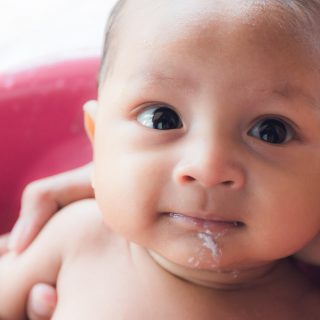 baby regurgitating