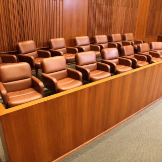 courtroom jury box