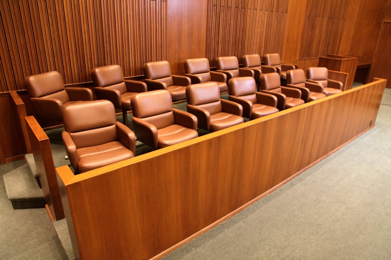 courtroom jury box