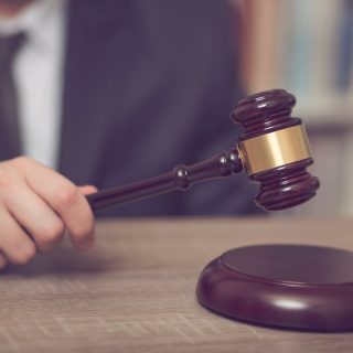 judge with gavel
