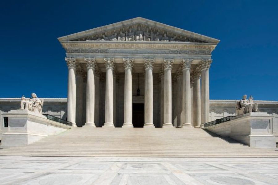 Front view of the U.S. Supreme Court