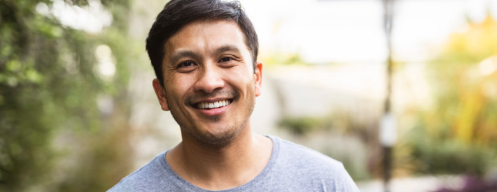 Man smiling