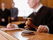 Judge with a gavel